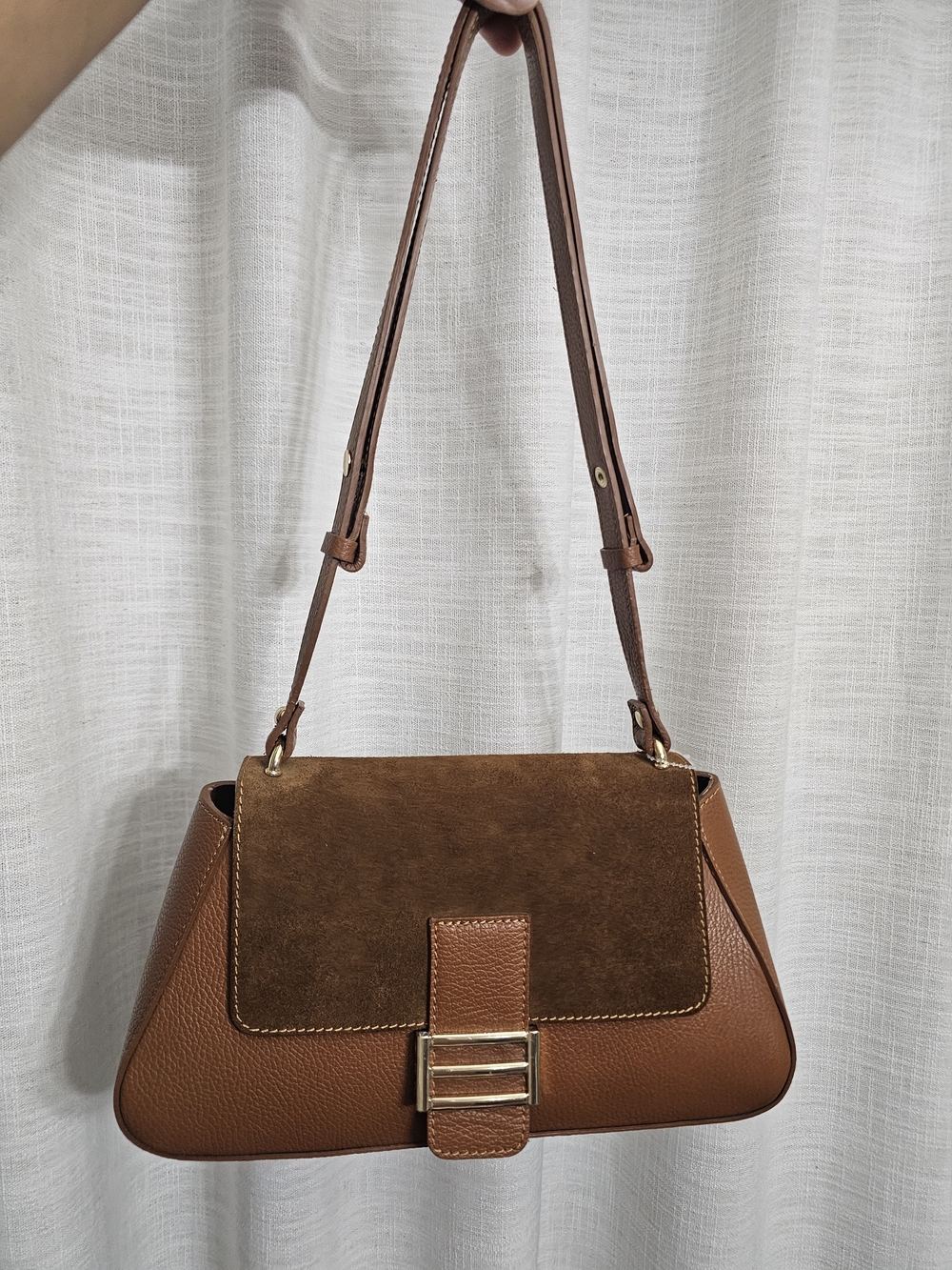 ORIGINAL Lilium Firenze Brown Leather Shoulder Bag